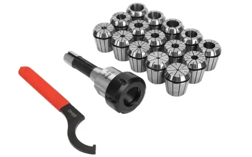 [ER40]  portabrocas R8, juego de 15  pinzas ER40, para fresadora 