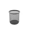 [38288] Porta Lápiz Lápices, Malla Metal 10cm (altura) x9cm (diametro), Negro