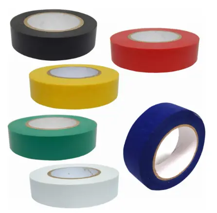 [250320260106] Cinta De Aislar Son 6 Colores 18mm X 17 Metros Vinilo, 6 Pack.