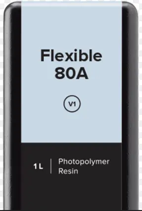 [80A resin] Tinta de impresión Marca FORMLABS, Modelo FLEXIBLE 80A RS-C2-FL80-11 4L