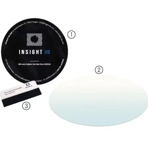 [010426083901] Pantalla protectora transparente V4,0, diámetro 400 mm, INSIGHT-KB 