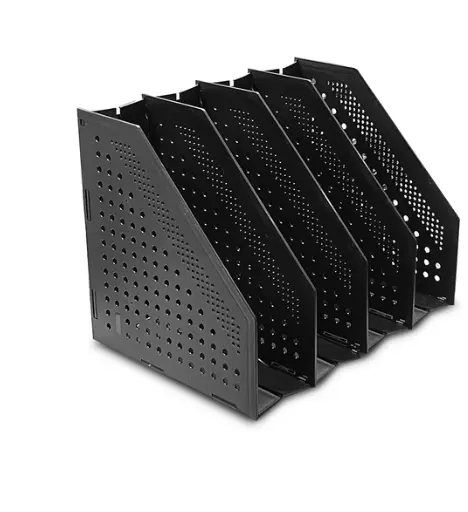 [100140385]  revistero plegable 4 secciones color negro 
