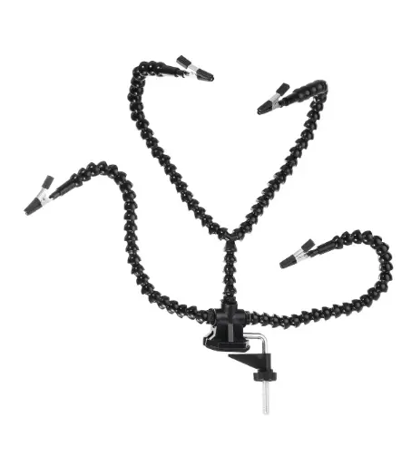 [B0DMSLYYSR] soporte de abrazadera de soldadura harfington B0DMSLYYSR con 4 brazos flexibles 