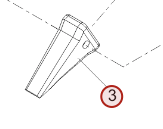 [571491105] B - B - POINT  SHANK Cuchara dentada, Dientes del cucharón 571491105