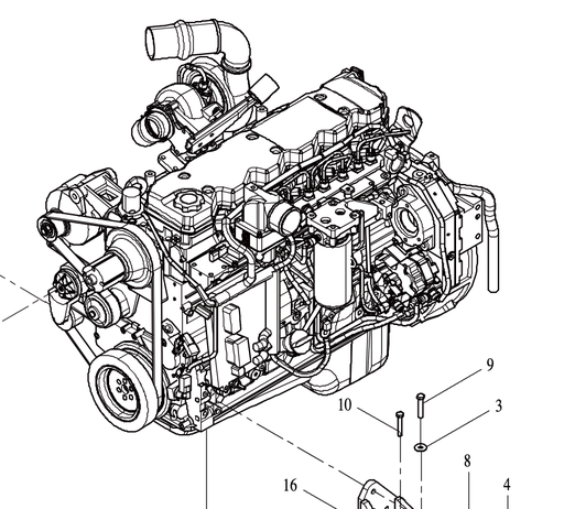 [40C1203] C - Engine Accesorios y componentes de motor